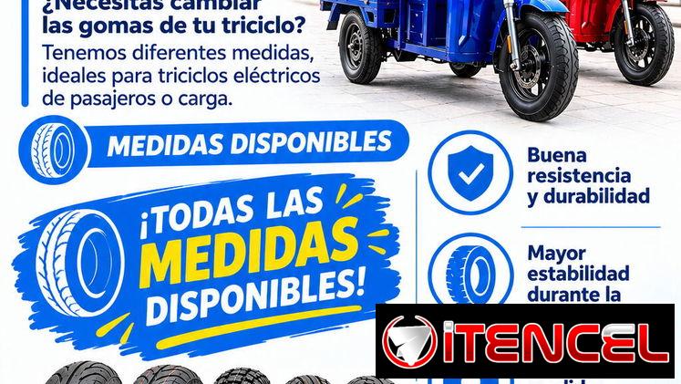 GOMAS PARA TRICICLOS 🛞⚡