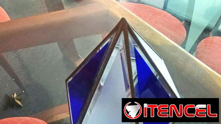 Vendo lampara cristal de diseño, mid century modern, años 50s — foto 1
