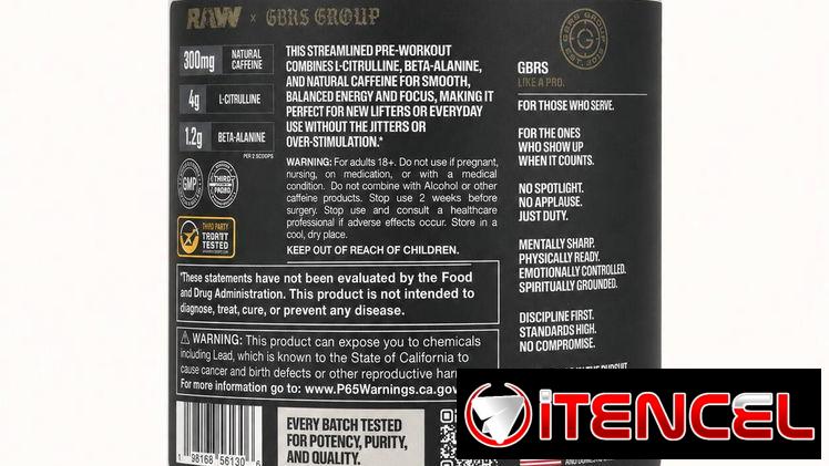 ⚡ RAW Essential Pre-Workout – Hard To Kill (20 Servicios) — foto 2