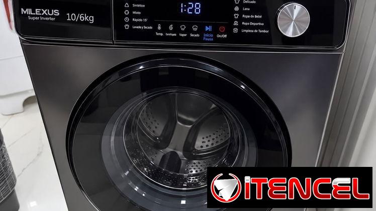 LAVADORA SECADORA AL VAPOR DE 10 KGS MARCA MILEXUS