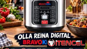 🥘 LA TODO EN UNO DE LA COCINA 🥘 OLLA REINA DIGITAL BRAVOKING 6LITROS. DAMOS FACTURA Y GRANATÍA. 📲 54833699