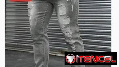 Pantalones de mezclilla de hombre