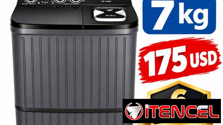 LAVADORA SEMIAUTOMÁTICA MILEXUS DE 7 y 9 KG