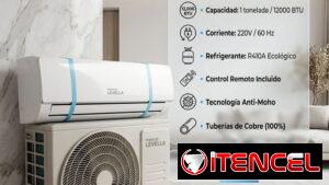 SPLIT 1 TON (12000 BTU) PREMIUM LEVELLA | $330 USD |ENVÍO INCLUIDO| 3 MESES GARANTÍA + FACTURA | TUBERÍA DE COBRE 100%
