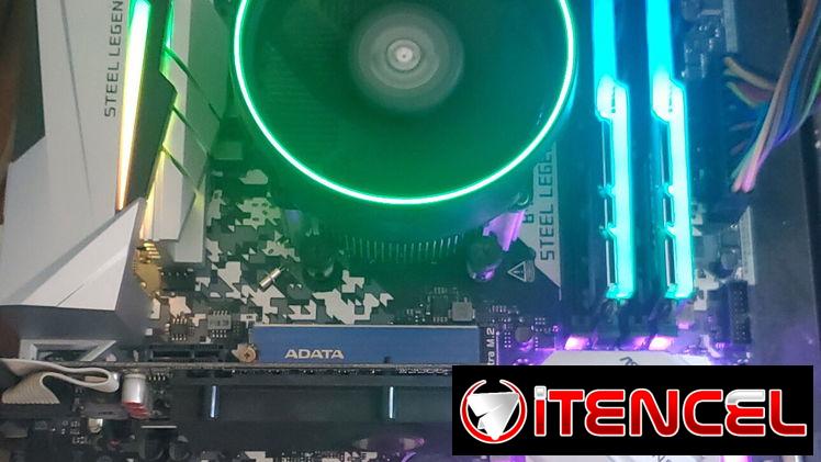 SE VENDE KIT AMD ASROCK B450M-STEEL LEGEND CON EL RYZEN 7 1700 Y 8 GB RAM DISIPADA CORSAIR VENGANCE LPX NUEVO 5-278-7004