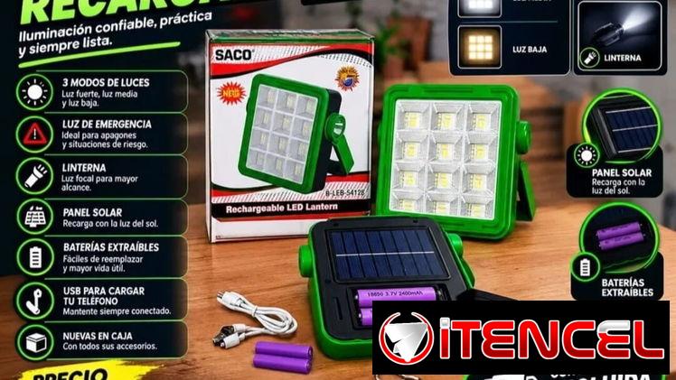 LÁMPARA LED CON PANEL