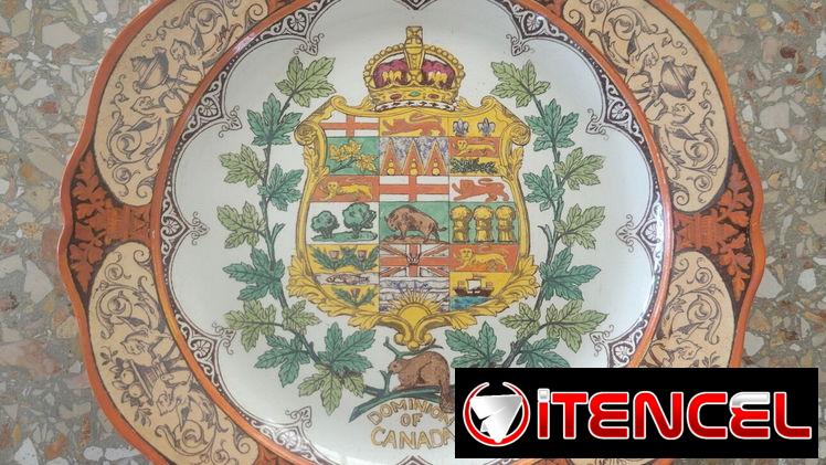 🪞 Plato Heraldico: Wedgwood 🇬🇧 (c. 1910) – Tel: 5358 0956 – Vedado