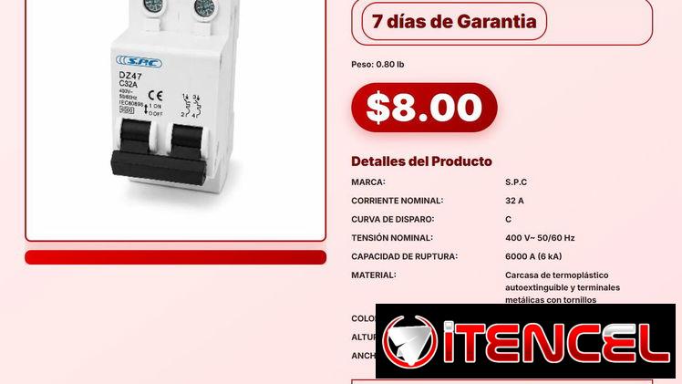 BREAKER DOBLE DE 32A S.P.C .