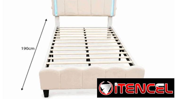 Cama con cabecero con luces led tamaño TWIN — foto 1