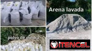 Arena 850 polvo de piedra 850 gravilla 850