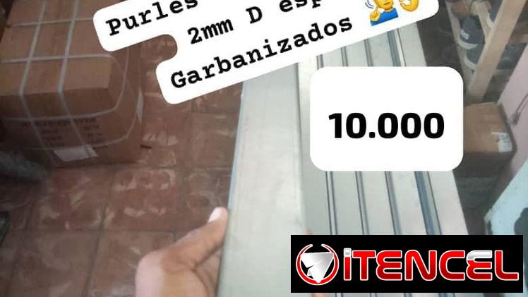 Purles galvanizados de 2.50 y 3m — foto 2