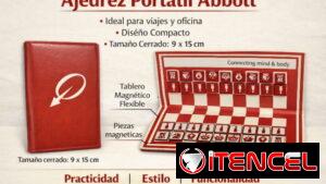 Juego de ajedrez portátil plegable Abbott. C1