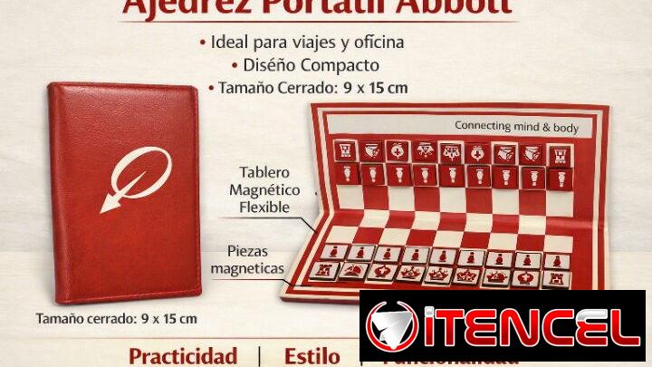 Juego de ajedrez portátil plegable Abbott. C1 — foto 2