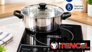 Cocina Royal d 1200W inducción más caldero