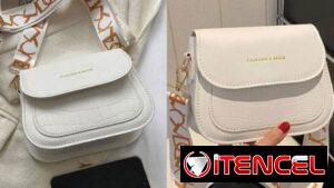 Bolso cruzado de mujer con textura elegante y versátil, de forma de silla de montar, bolso mini de unicolor con correa a