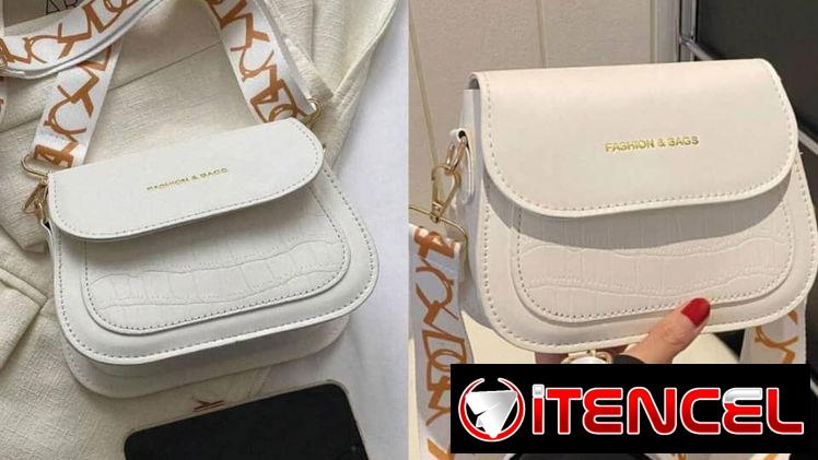 Bolso cruzado de mujer con textura elegante y versátil, de forma de silla de montar, bolso mini de unicolor con correa a — foto 1