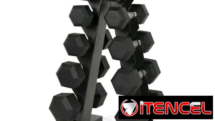 SET DE MANCUERNAS 5 en 1. MANCUERNAS HEXAGONALES. RACK DE MANCUERNAS