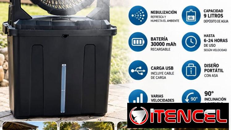 VENTILADOR RECARGABLE PORTÁTIL