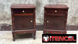 ⚜️ Mesitas de noche Coloniales antiguas restauradas • Entrega incluida 🚛