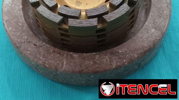 Discos o muelas de diamantes metálicos