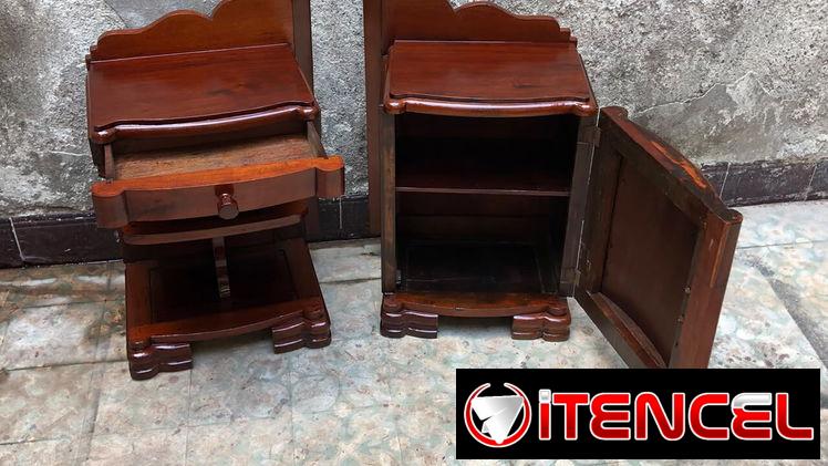 ⚜️ Mesitas de noche antiguas restauradas • Entrega incluida 🚛 [93] — foto 3