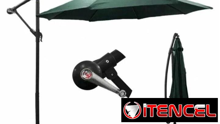 Sombrilla de brazo y de tubo para exterior y terraza para playa y piscina — foto 2