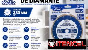 DISCO SEGMENTADO DE DIAMANTE  diámetro  230MM