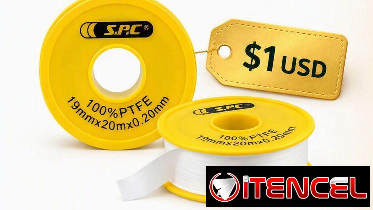 ⅞ * TEFLÓN S.P.C 100% PTFE 19 MM X 20 M