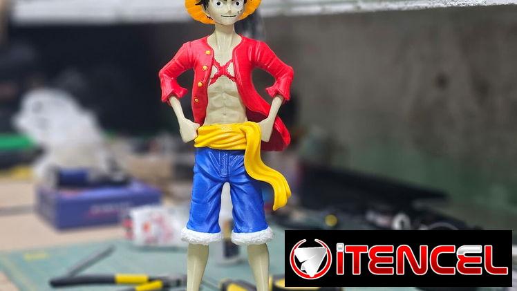 Figura impresa en 3D de Monkey D. Luffy