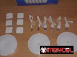 ♧₩ SET D 6 LÁMPARAS CIRCULARES RECARGABLES