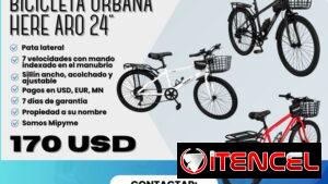 🚲🔥 ¡NUEVA BICICLETA URBANA HERE ARO 24! 🔥🚲 ✨ HERE T-24 – ARO 24 💰 PRECIO: SOLO 170 USD 💰