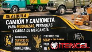 Camión de carga y mudanzas