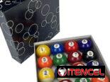 JUEGO COMPLETO DE BOLAS DE BILLAR ¨HONGJIE¨ DE 2-1/16 “(52,4mm)(BOLAS DE ENTRENAMIENTO Y PARA MESAS CHICAS)