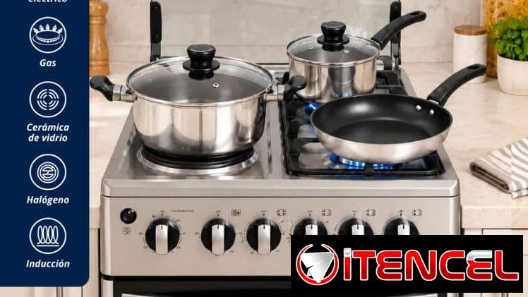 Combo Cocina Híbrida de Horno + Juego de Calderos de 5 Piezas