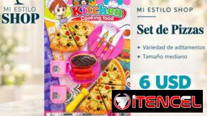 Set de pizzas para niñas mediano