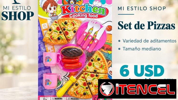Set de pizzas para niñas mediano