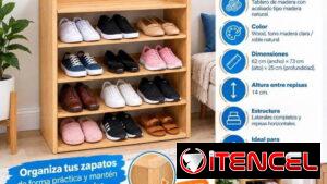 ‼️Zapatera de madera, con factura de compra ‼️