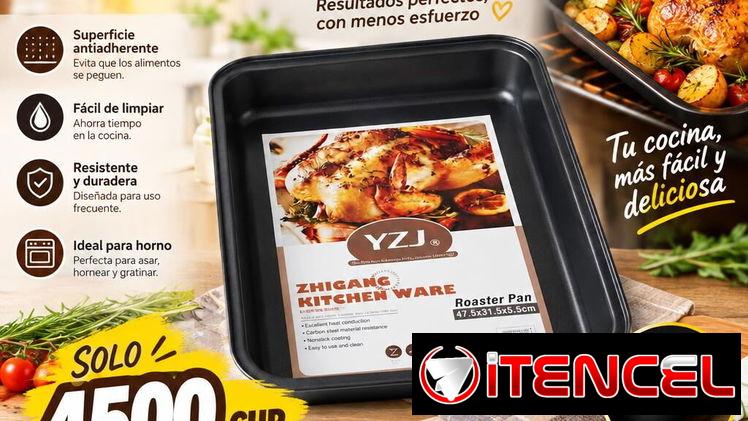 Bandeja para Horno AntiAdherente YZJ Medidas 47.5 x 31.5 x 5.5 cm