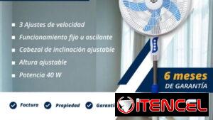 Ventilador de pedestal, de 16", envío gratis, garantía de 6 meses, con factura, oferta de empresa