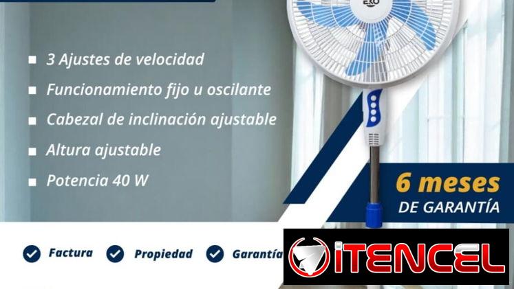 Ventilador de pedestal, de 16", envío gratis, garantía de 6 meses, con factura, oferta de empresa