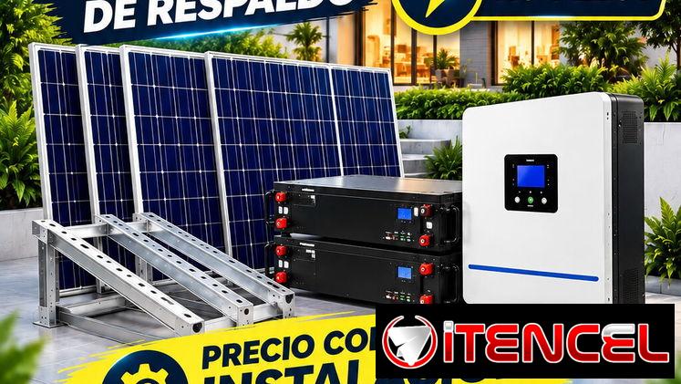 kit solar de 6 kw con 10 kw de respaldo