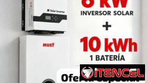 Inversor Must 6kw con 10kw