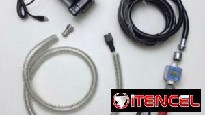 Bomba de gasolina petróleo diesel combustible de 110v con medidor digital. Nueva en caja. Kit de transferencia