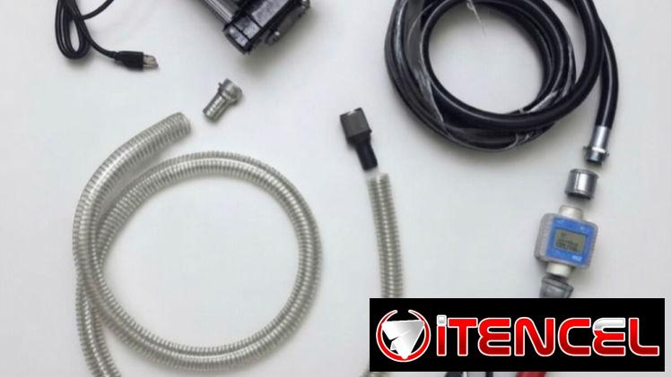 Bomba de gasolina petróleo diesel combustible de 110v con medidor digital. Nueva en caja. Kit de transferencia — foto 1