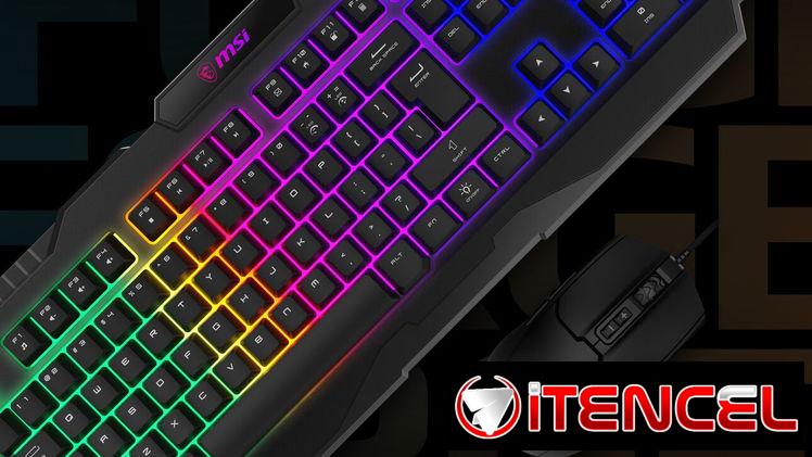 Combo teclado+mouse msi forge gk100 rgb — foto 1