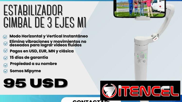 🔥 ESTABILIZADOR GIMBAL DE 3 EJES M1 (MERAK ONE). Elimina vibraciones y movimientos para lograr videos fluidos