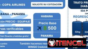 ✈️ Pasajes Habana Panamá 💲 A partir de 500 usd 🧳 2 maletas de 32kg