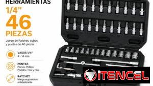 MALETIN HERRAMIENTAS HOTECHE 1/4 46 PIEZAS