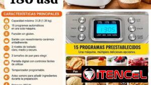Máquina para hacer pan 🍞de 3Lb automática