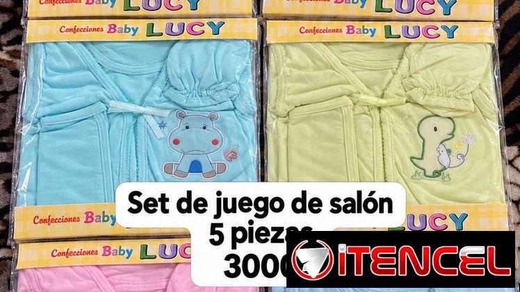 Juegos de salón 5 piezas , 100% algodón ropa de bebé